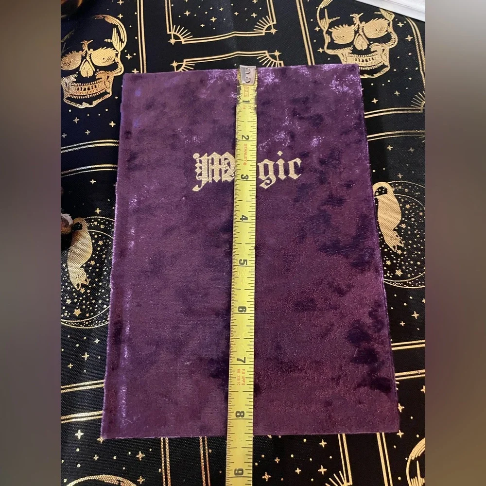 NWOT ECCOLO Purple Velvet Covered MAGIC Journal